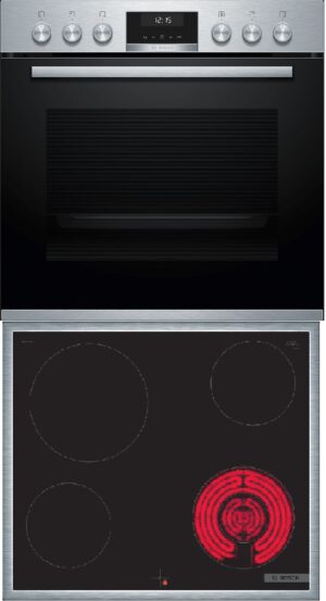 Bosch HEG537BS4 + NKF645GA2E σετ εντοιχισμού inox