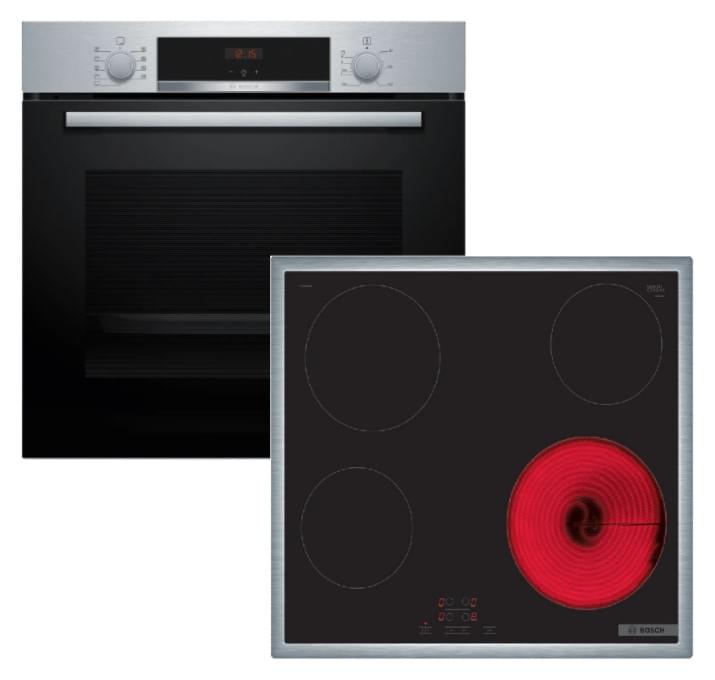 Bosch HBA514BS3 + PKE645BA2E Εντιχοιζομενο σετ (BA51FN03)