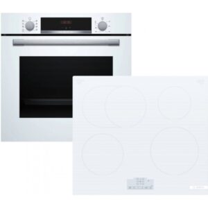 Bosch HBA534BW3 + PIF612BB1E Σετ Εντοιχισμού με Επαγωγικές Εστίες