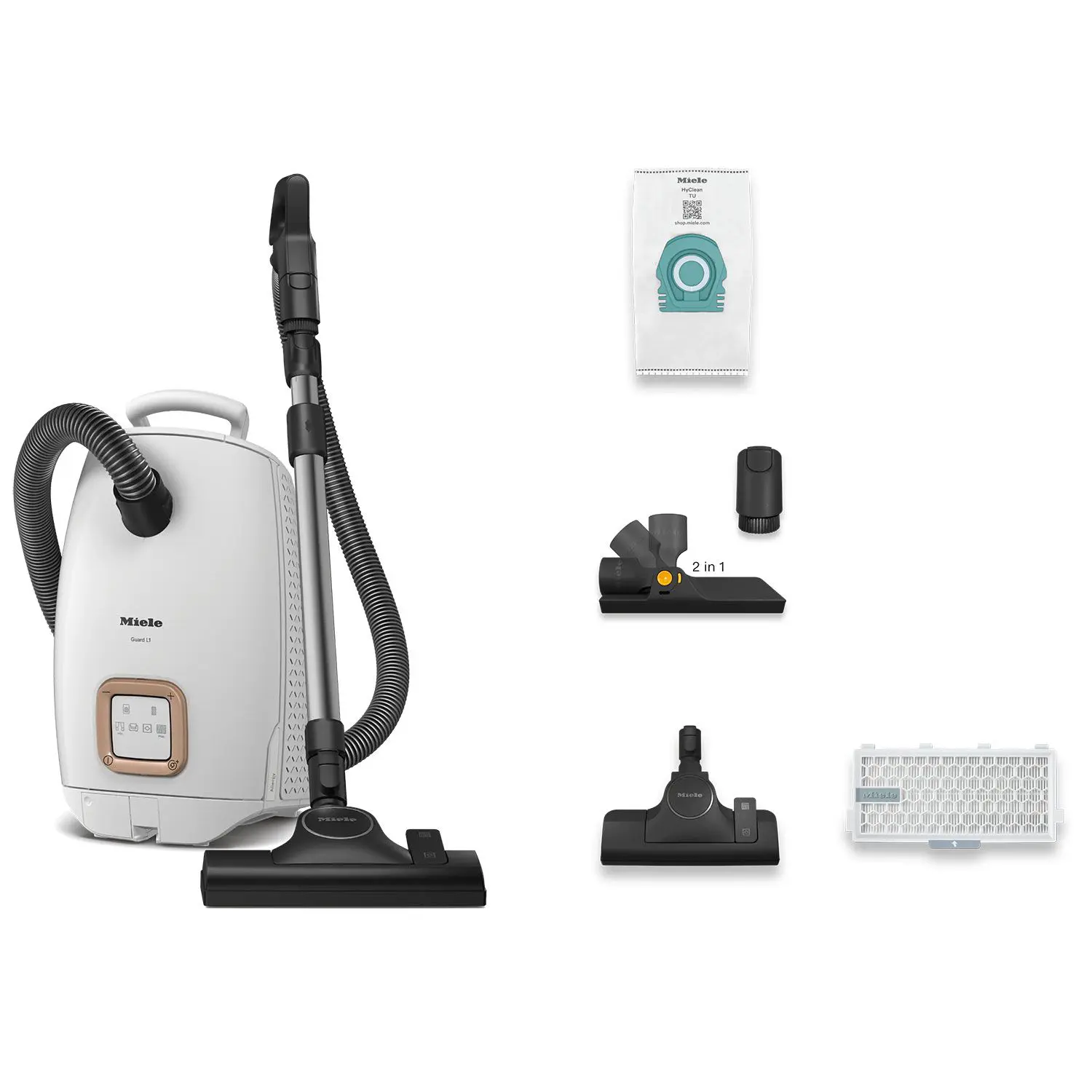 Miele Guard L1 Allergy 12559780 Φωτεινό λευκό Ηλεκτρική Σκούπα
