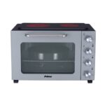 Primo PREO-40387NS Φουρνάκι Με 2 Κεραμικές Εστίες 50L Με Αέρα & Υάλινη Πρόσοψη Γκρι/Μαύρο