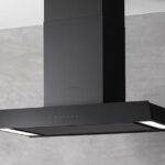 Davoline Flow 90 Απορροφητήρας Νησίδα 90cm Μαύρος