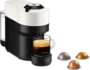 Krups Nespresso XN9201 Vertuo Pop Καφετιέρα για Κάψουλες Vertuo Coconut White
