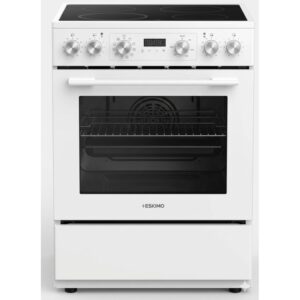 Eskimo ES-VC4034DLXWH Κεραμική λευκή κουζινα με ρολόι