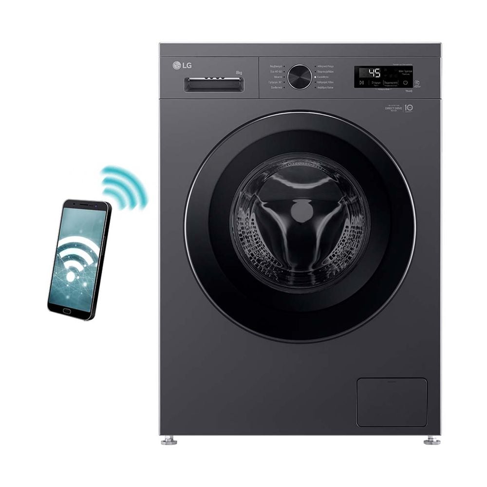 LG F4X1009NMB Πλυντήριο Ρούχων 9kg 1400 Στροφών