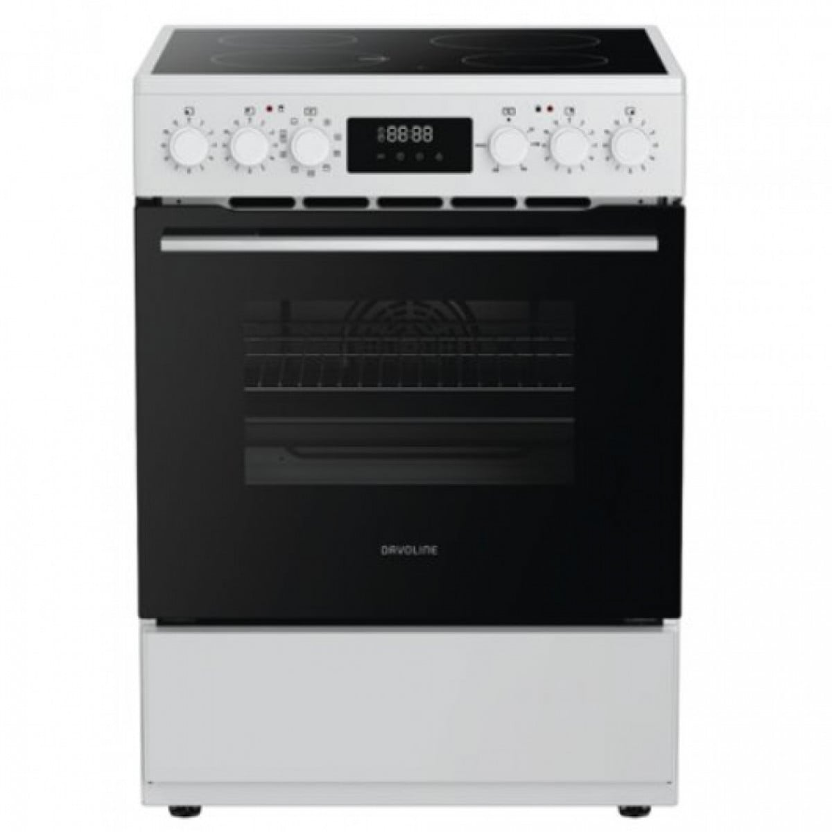 Davoline CMFW1100WH Κουζίνα Ηλεκτρική 70lt με Κεραμικές Εστίες