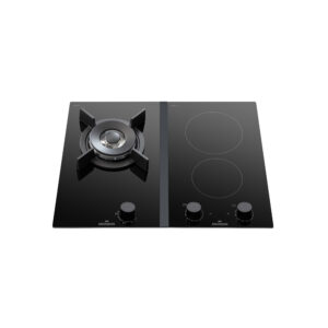 MONDIN VDJ601BNEV (VD301VEEL+σύνδεσμος+VM29CHH) | ΕΣΤΙΑ ΜΙΚΤΗΣ ΤΡΟΦΟΔΟΣΙΑΣ 2 ΕΣΤΙΕΣ ΚΕΡΑΜΙΚΕΣ + 1 ΑΕΡΙΟΥ WOK