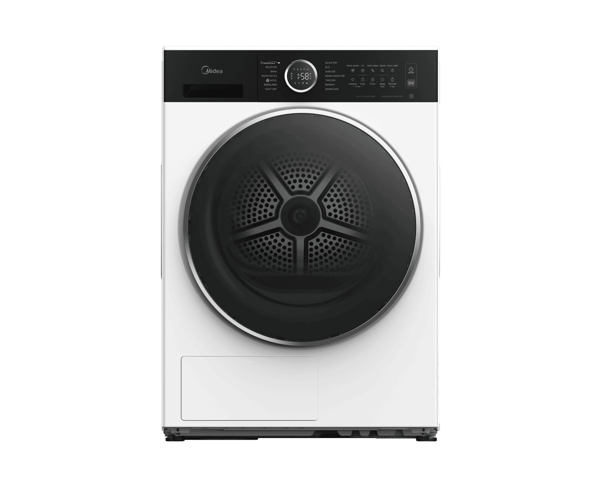 Midea MD205H100BW/W-GR Στεγνωτήριο Ρούχων 10kg