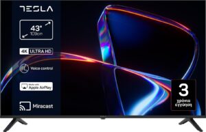 Tesla 43H665BUV Smart Τηλεόραση 43" 4K UHD LED HDR 2026