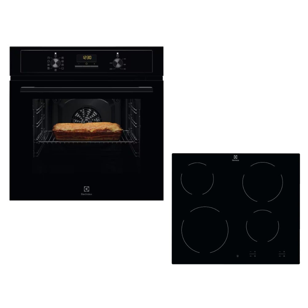 Electrolux EOF3H50BK + EHF6240IOK Εντοιχιζομενο σετ Μαύρο